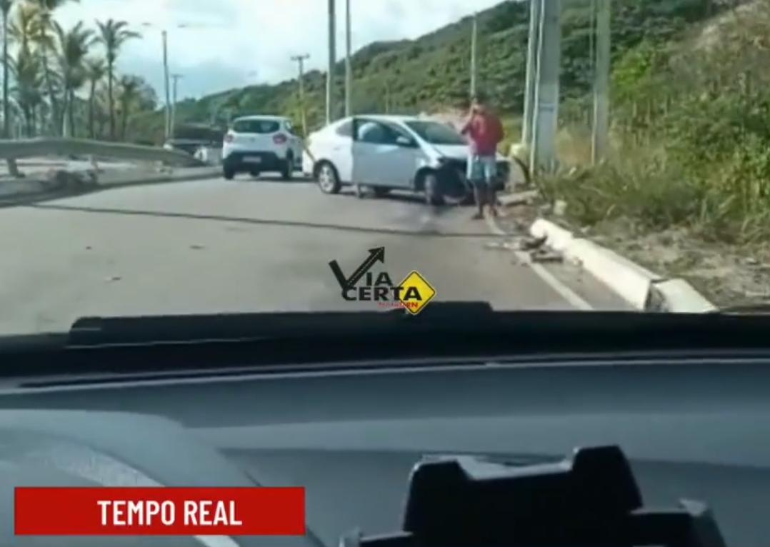 Acidente ocorre na manhã de hoje (13) na Via Costeira