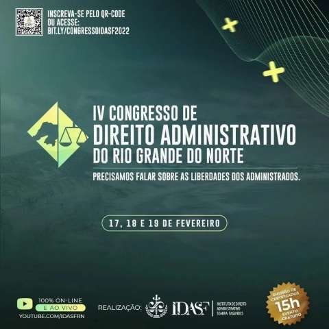 IDASF realiza Congresso de Direito Administrativo para debater administração pública e os cidadãos