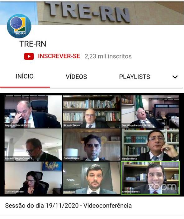 Presidente do TRE-RN tira cochilo durante sessão