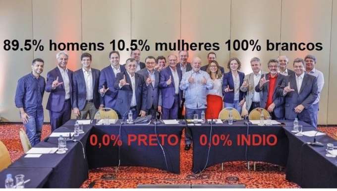 PT e PSB: cúpula branca e machista