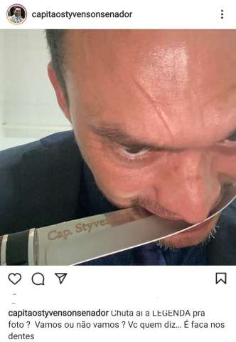 Styvenson bota a faca nos dentes
