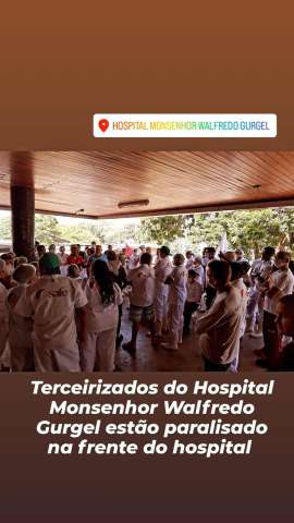 Terceirizados do Walfredo Gurgel paralisam trabalhos por falta de pagamento