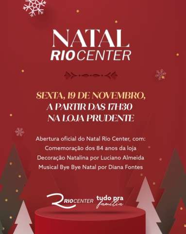 Rio Center celebra 84 anos e apresenta sua decor natalina 