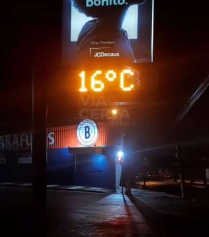 Frio europeu na madrugada de Natal