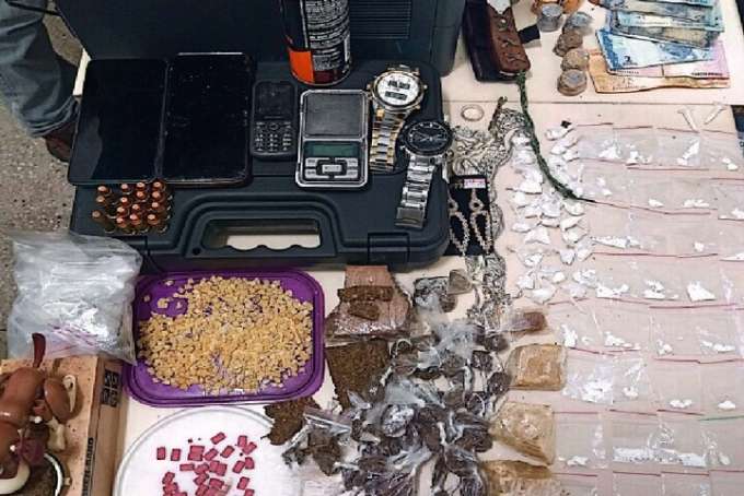 Munições e mais de 500 porções cocaína, crack, ecstasy e maconha são apreendidas no RN