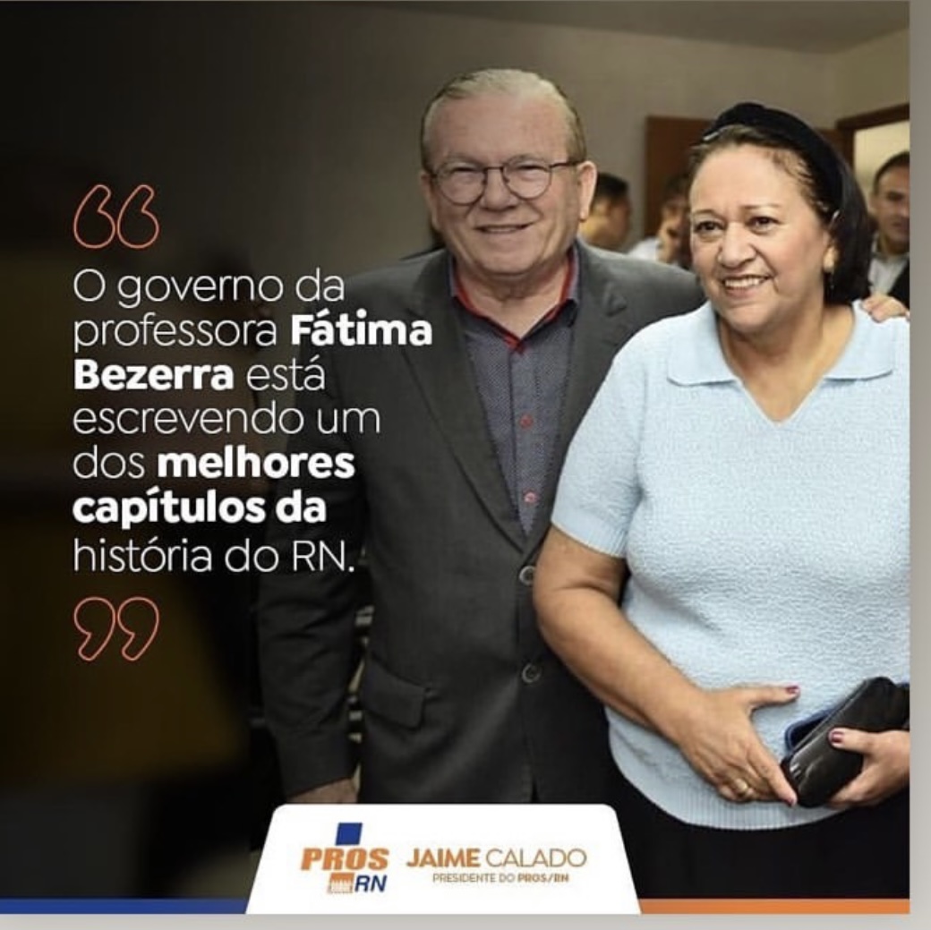 Fátima com o companheiro de chapa