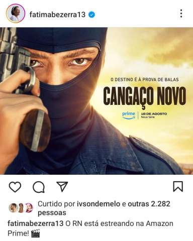 Fátima Bezerra confirma que serie do Amazon que fala de crise financeira e insegurança é sobre RN 