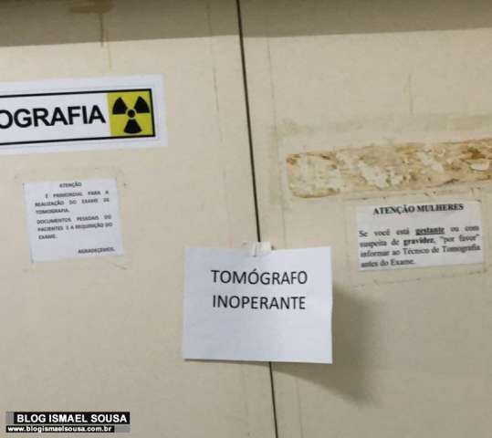 Governo de fato: Fátima visita hospital em Mossoró e encontra tomógrafo quebrado