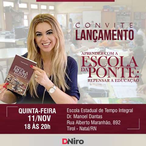 Ex-secretária lança livro sobre “repensar a educação”