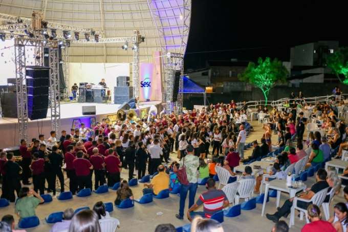 Abertura da Aldeia Sesc Seridó 2022 arrecada mais de 2 mil quilos em alimentos