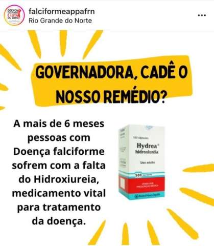 Portadores de doença falciforme cobram Fátima: 