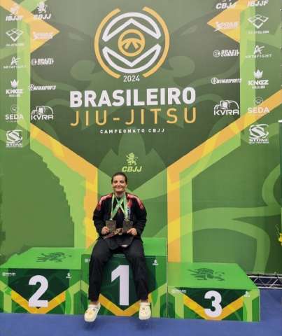 Policial Militar do RN é campeã brasileira de Jiu-jitsu da CBJJ/2024 em Barueri/SP