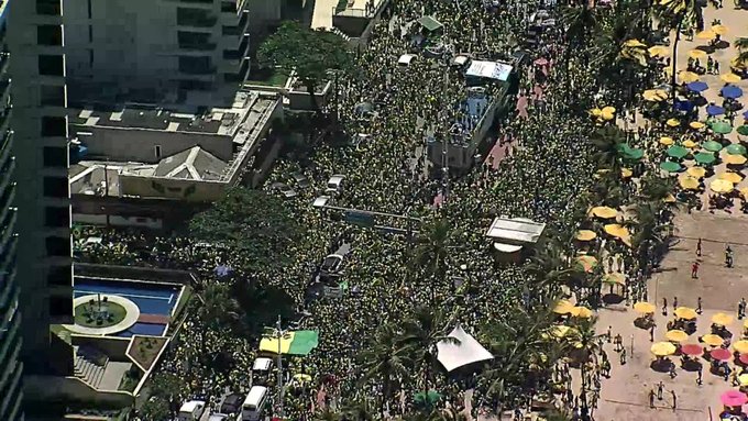 Manifestação no RJ e em Recife