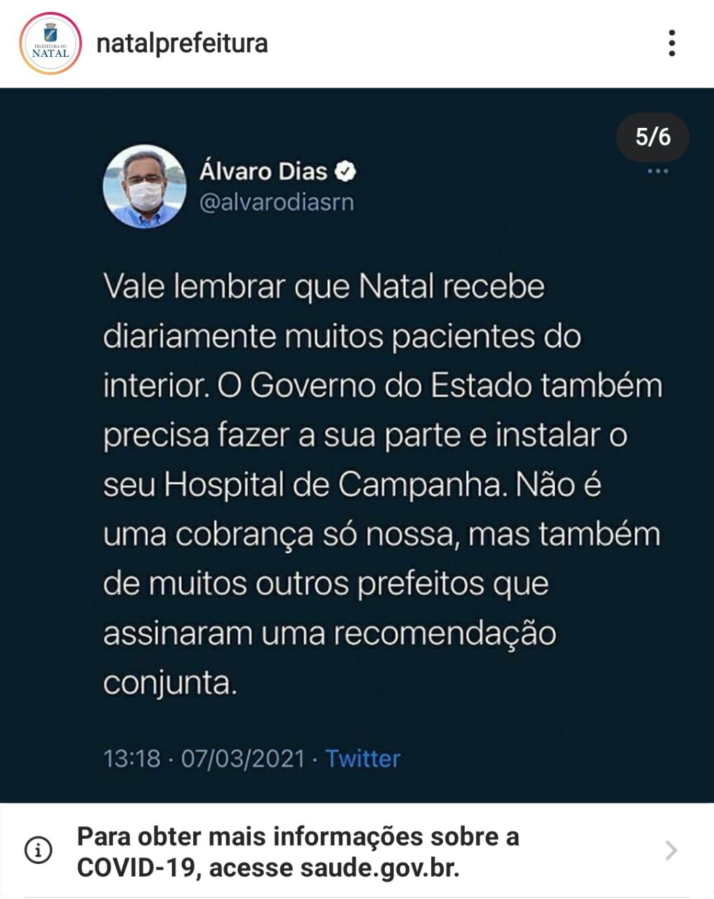 Atendendo pacientes do interior, prefeito volta a cobrar Hospital de Campanha do Governo Fátima