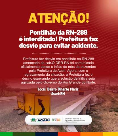 [VÍDEO] Acari: Trecho de rodovia estadual ameaça desabar