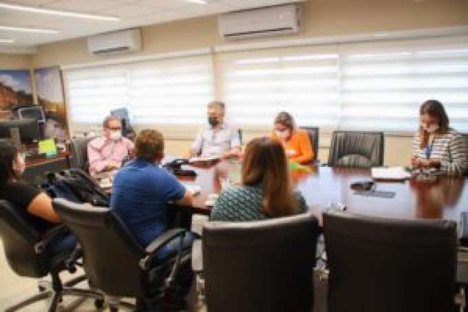 Marcelo Queiroz e diretores do Sistema Fecomércio RN recebem representantes da Prefeitura de Areia Branca