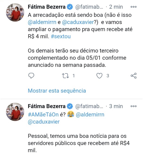 Off: Fátima Bezerra zomba dos servidores