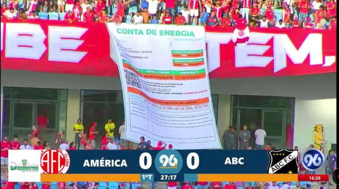 [VIDEO] América provoca ABC com conta de energia gigante