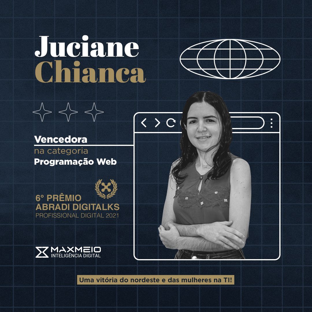 Programadora da Maxmeio ganha prêmo nacional