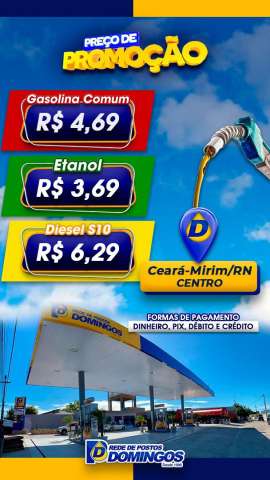 Em Caerá-Mirim, gasolina é vendida a R$ 4,69