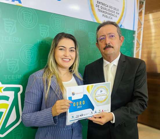 Prefeitura de Extremoz é premiada com selo ouro de Qualidade em Transparência Pública