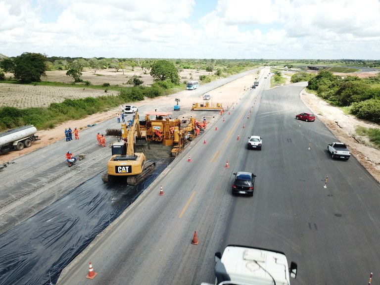Obras da Reta Tabajara seguem em andamento
