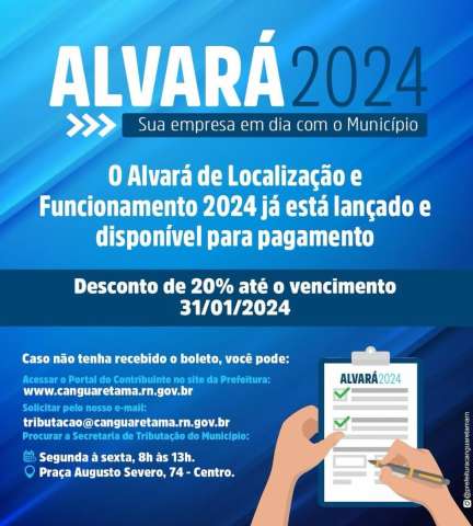 Canguaretama oferece desconto de 20% no IPTU