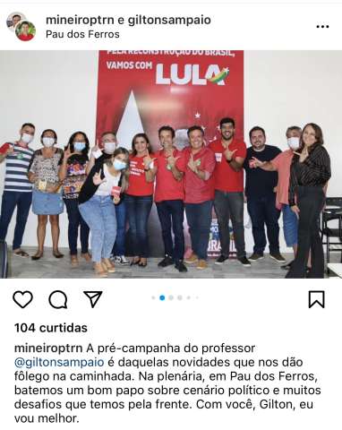 Abraço de afogados: Mineiro e Gilton reúnem 10 pessoas em Pau dos Ferros