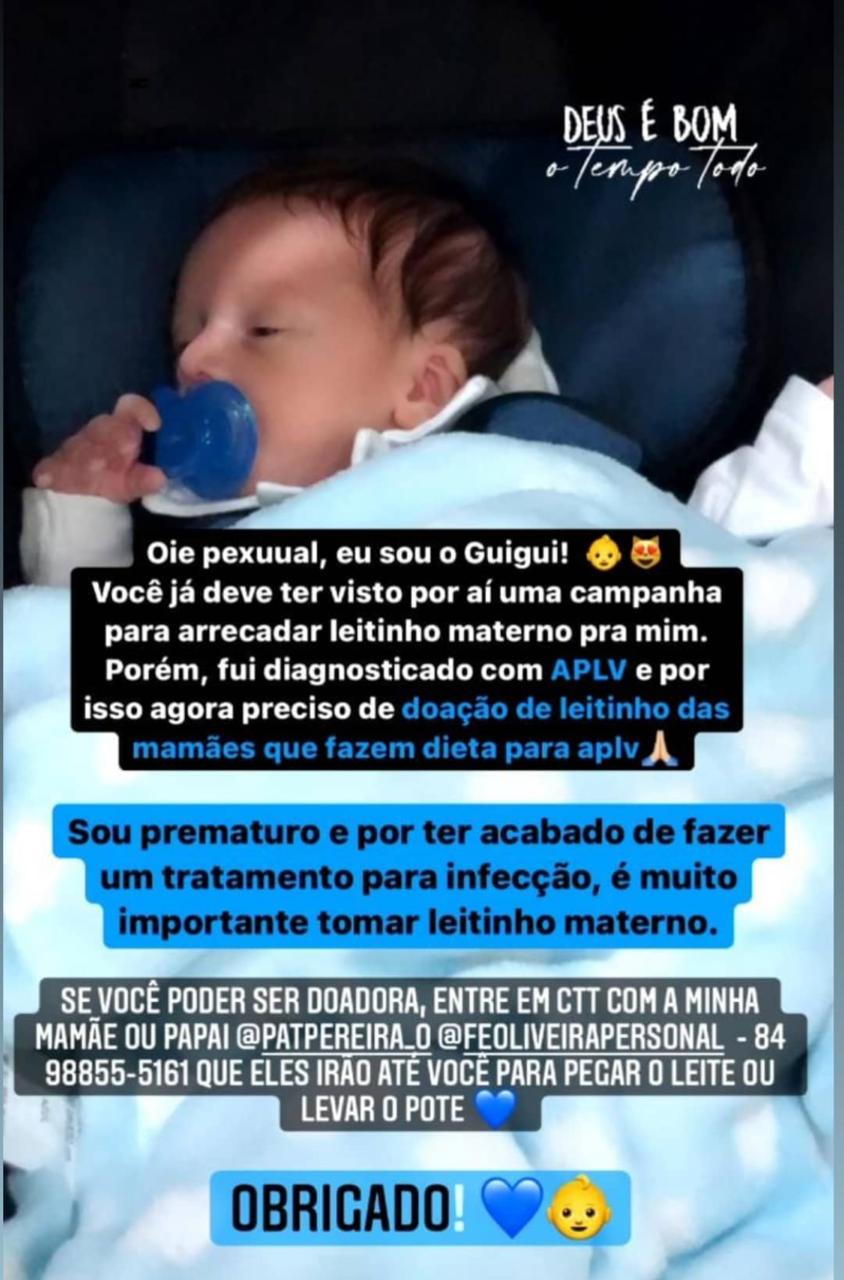 Leite materno para Guigui