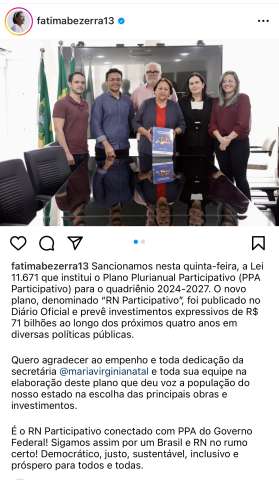 Sem constrangimento para mentir: Fátima Bezerra vai investir R$ 71 bilhões nos próximos 4 anos