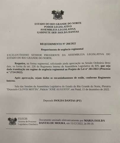 Isolda tenta atropelar líderes da Assembleia Legislativa