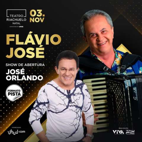 Flávio José e José Orlando são atrações de show amanhã no Teatro Riachuelo