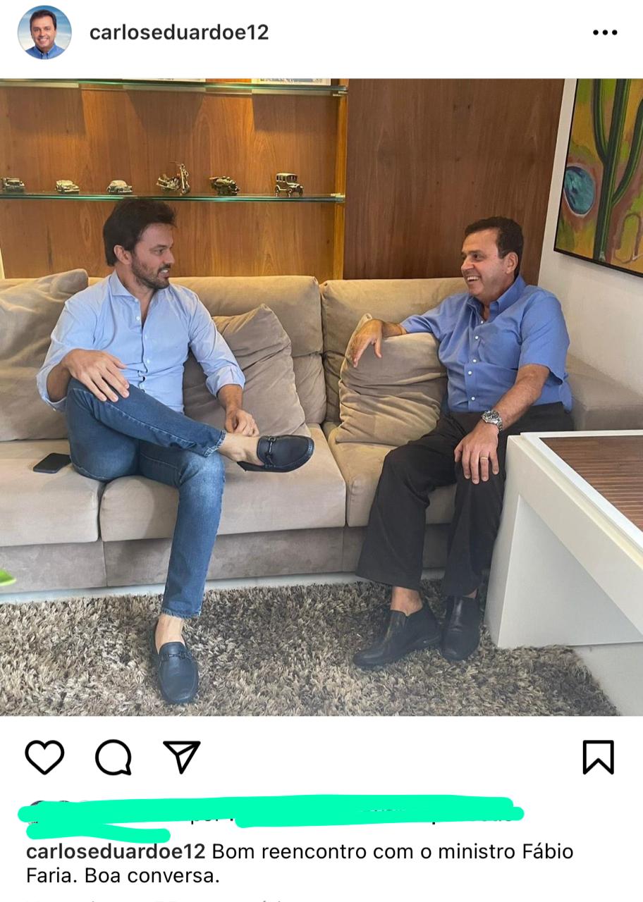 Carlos Eduardo e Fábio Faria: 