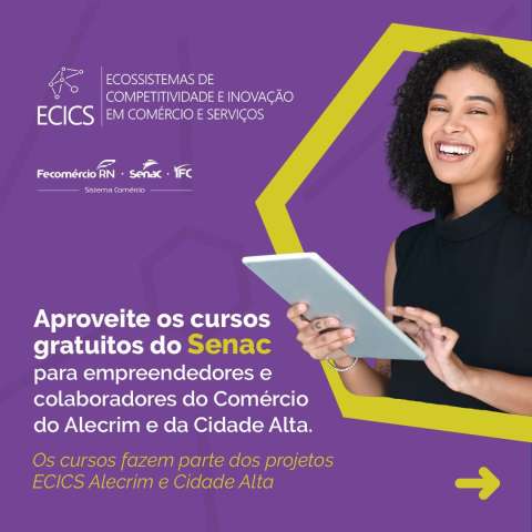 Sistema Fecomércio RN promove qualificação profissional gratuita e ações de qualidade de vida para comércio do Alecrim e Cidade Alta