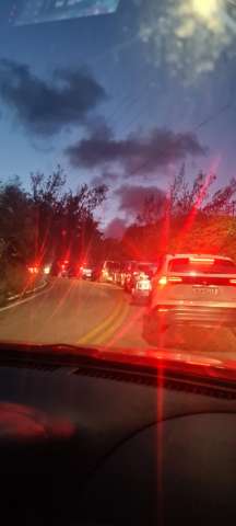 Engarrafamento para quem volta do litoral sul