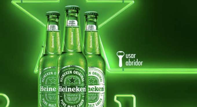 Maravilha: Cerveja Heineken lança edição sem estrela vermelha