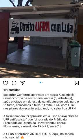 Estudantes de Direito da UFRN peitam decisão do TRE