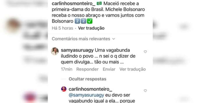 Procuradora-geral de Alagoas chama Michele Bolsonaro de 