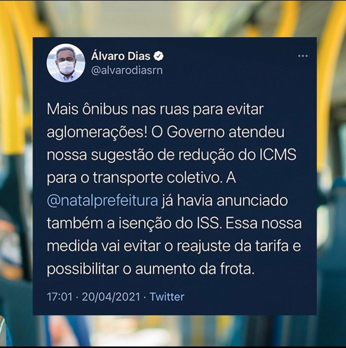 Prefeitura formaliza proposta ao Governo zerar impostos para setor de transporte