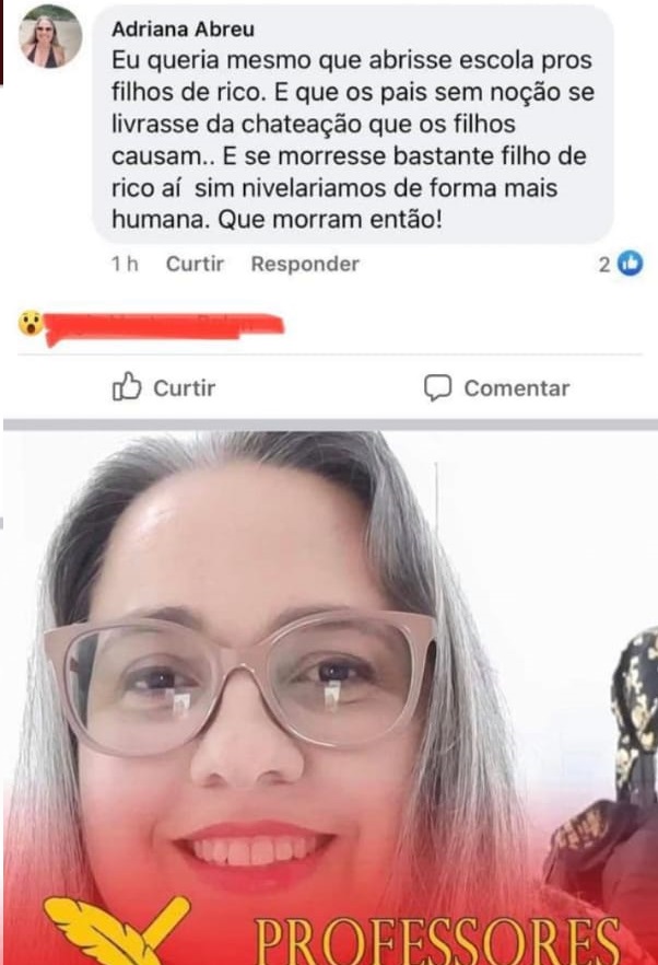 Ódio do bem: Professora 