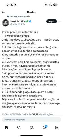 “Eu não devo explicações para ninguém aqui”, diz jornalista acusada de crimes nos EUA