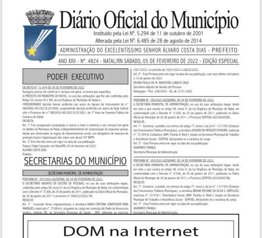 Prefeitura de Natal edita decreto que libera entrada sem o famigerado Passaporte da Vacinação