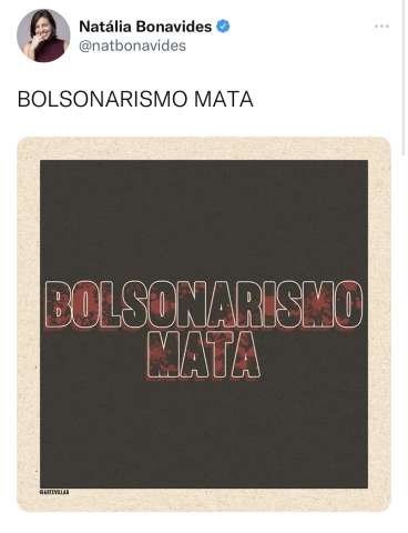 Bolsonarismo mata: Natália faz uso político da morte em Foz do Iguaçu