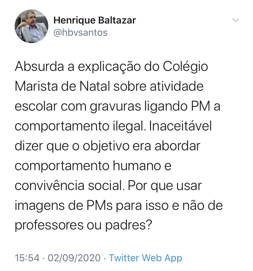 Juiz critica nota de esclarecimento do Colégio Marista