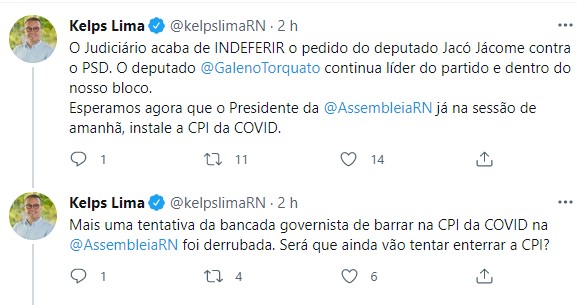 Justiça mantém Galeno como líder do PSD e Assembleia deve liberar CPI da Covid