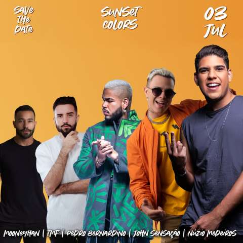 FESTA SUNSET COLORS: Cinco atrações na Oktos Via Costeira