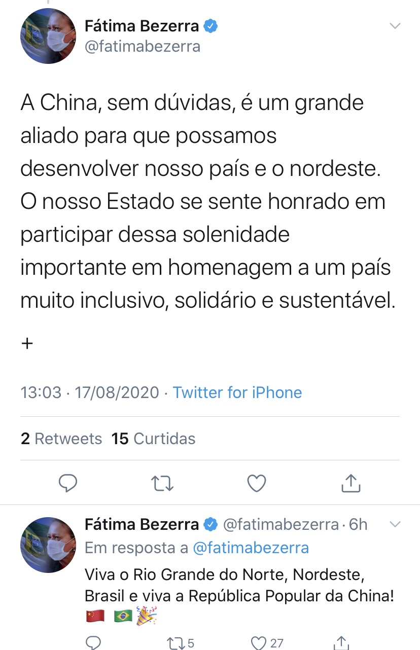 Tenho dúvidas da sanidade mental da governadora Fátima Bezerra