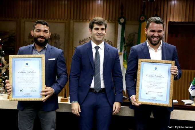 Campeões do MMA, Patrício e Patricky Pitbull recebem Título de Cidadão Natalense