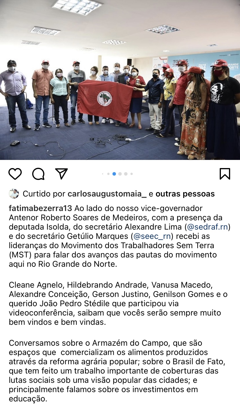Fátima: Aglomerando com o MST