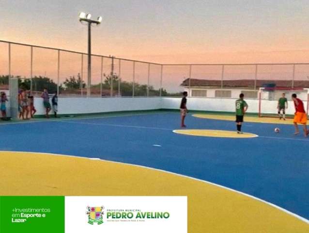 Prefeitura de Pedro Avelino entrega quadra revitalizada em Novo Horizonte